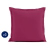 Lot de 2 taies d'oreiller - LOVELY HOME - LH71604 - 63 x 63 cm - Fuchs