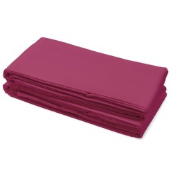 Drap plat - LOVELY HOME - 100% coton - 240 x 300 cm - Fuchsia