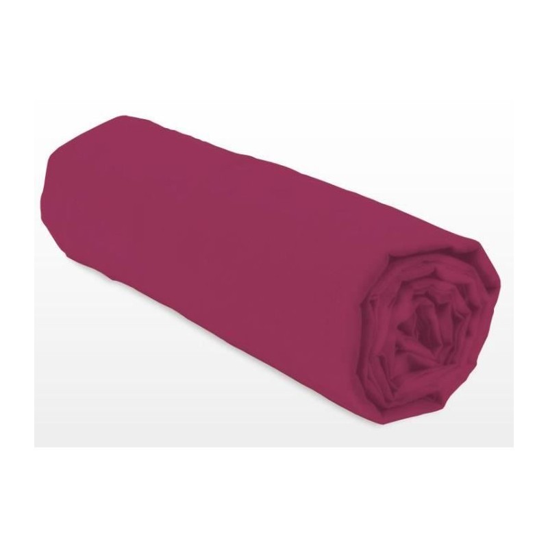 Drap-housse - LOVELY HOME - LH71609 - 140x190+35 cm - Fuchsia Drap-housse - LOVELY HOME - LH71609 - 140x190+35 cm - Fuchsia