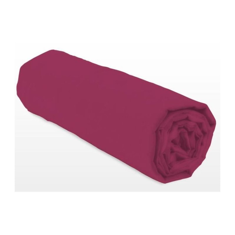 Drap-housse - LOVELY HOME - LH71612 - 140x190+30 cm - Fuchsia Drap-housse - LOVELY HOME - LH71612 - 140x190+30 cm - Fuchsia
