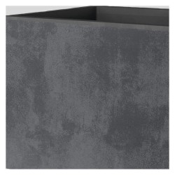 DEROMA Jardiniere Muret Millennium R - 59x25 x H25 cm - Anthracite - A