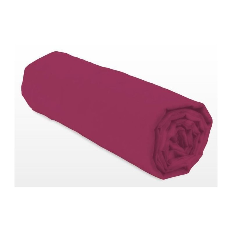 Drap-housse - LOVELY HOME - LH71614 - 180x200+25 cm - Fuchsia Drap-housse - LOVELY HOME - LH71614 - 180x200+25 cm - Fuchsia