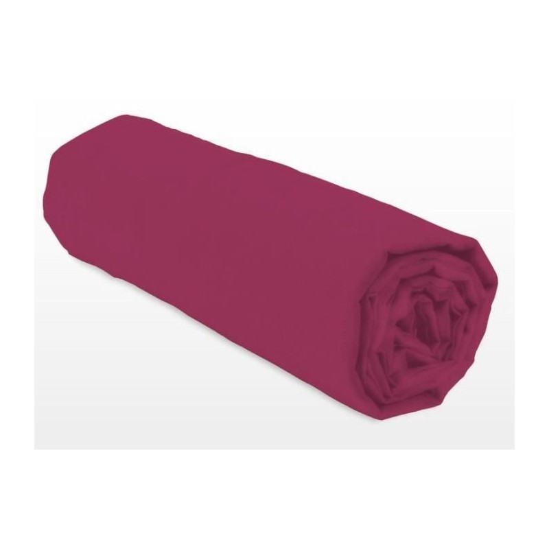 Drap-housse - LOVELY HOME - LH71617 - 90x190+25 cm - Fuchsia Drap-housse - LOVELY HOME - LH71617 - 90x190+25 cm - Fuchsia