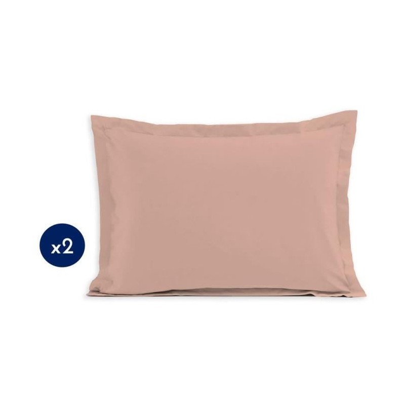 Lot de 2 taies d'oreiller - LOVELY HOME - LH71619 - 50 x 70 cm - Rose Lot de 2 taies d'oreiller - LOVELY HOME - LH71619 - 50 x 70 cm - Rose
