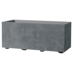 DEROMA Jardiniere Muret Millennium R - 59x25 x h25 cm - Ashgrey - A r