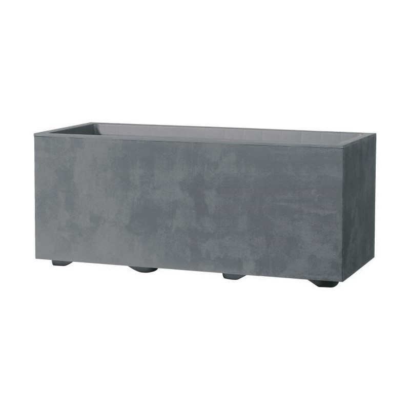 DEROMA Jardiniere Muret Millennium R - 59x25 x h25 cm - Ashgrey - A r DEROMA Jardiniere Muret Millennium R - 59x25 x h25 cm - Ashgrey - A r