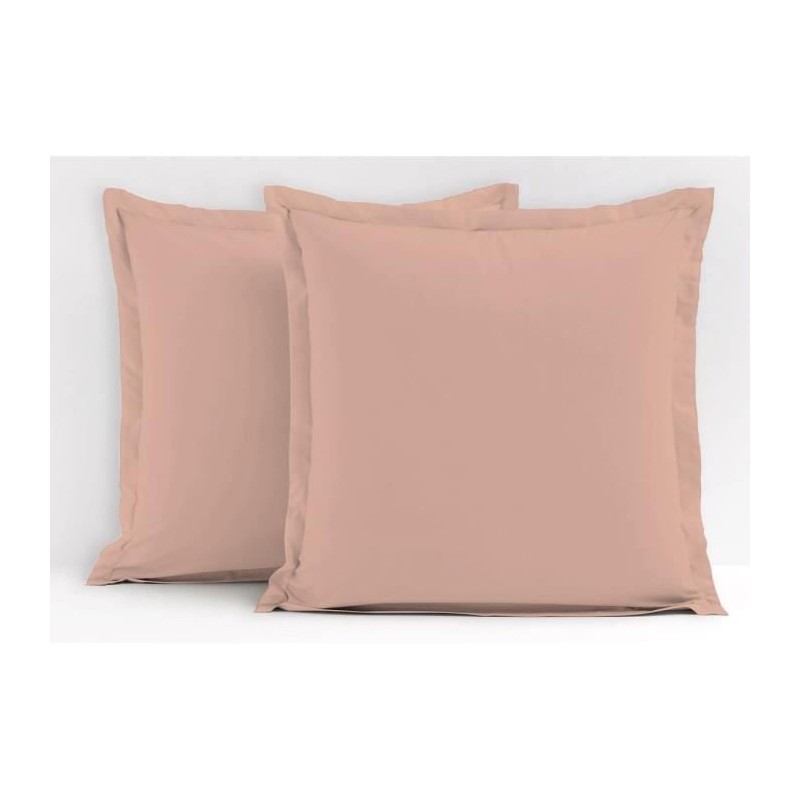 Lot de 2 taies d'oreiller - LOVELY HOME - LH71620 - 63 x 63 cm - Rose Lot de 2 taies d'oreiller - LOVELY HOME - LH71620 - 63 x 63 cm - Rose