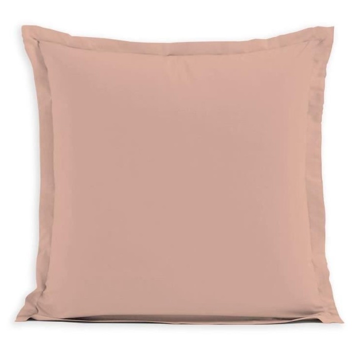 Lot de 2 taies d'oreiller - LOVELY HOME - LH71620 - 63 x 63 cm - Rose