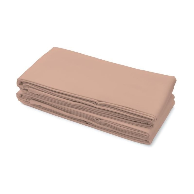 Drap plat - LOVELY HOME - 100% coton - 240 x 300 cm - Rose Drap plat - LOVELY HOME - 100% coton - 240 x 300 cm - Rose