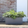 DEROMA Jardiniere Muret Millennium R - 59x25 x h25 cm - Ashgrey - A r
