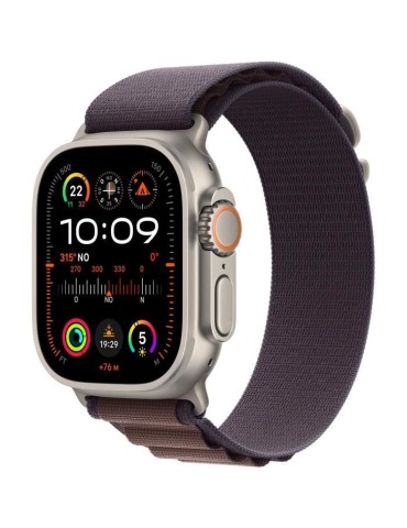 Apple Watch Ultra 2 GPS + Cellular- 49mm - Boîtier Titanium - Bracelet Indigo Alpine Loop - Small