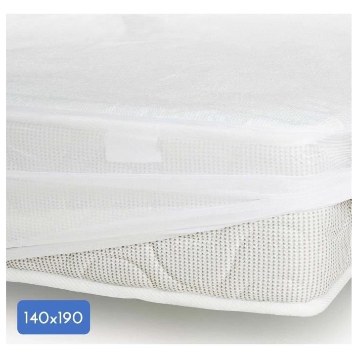 Protege-matelas - 140 x 190 cm x 25 cm - 100% Coton - 170 G/M2 - LOVELY HOME