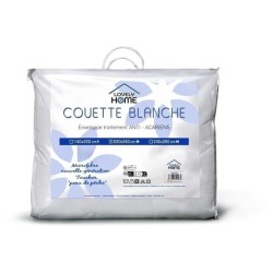 Couette 220 x 240 cm - LOVELY HOME - Légere - 280 g/m² - Anti-acarie