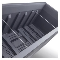 DEROMA Jardiniere Muret Millennium R - Ashgrey - 99 x h39 cm - A rése