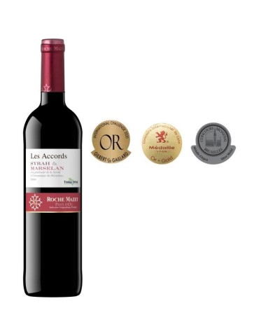 Les Accords de Roche Mazet Syrah & Marselan Pays d'Oc - Vin rouge de Languedoc