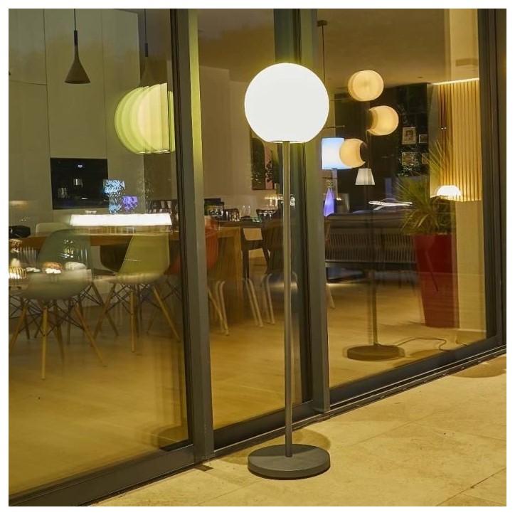 Lampadaire lumineux - LUMISKY - LUNY TALL - H150 cm - Pied métal design scandinave - LED blanc chaud et blanc dimmable Lampadaire lumineux - LUMISKY - LUNY TALL - H150 cm - Pied métal design scandinave - LED blanc chaud et blanc dimmable