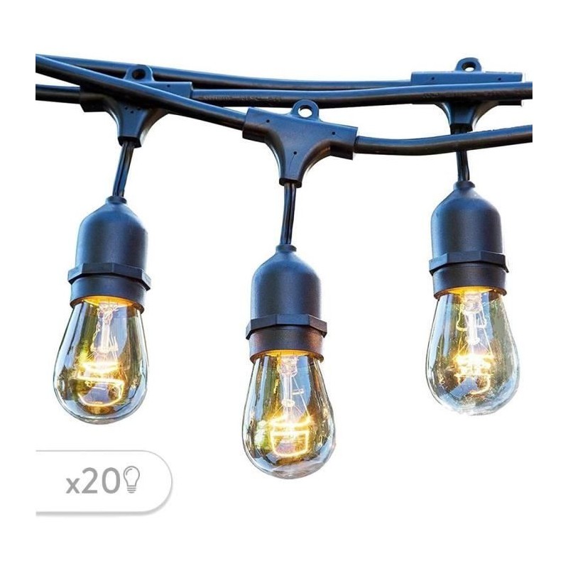 Guirlande lumineuse extérieur - LUMISKY - MAFY 20 LIGHT - 10 m - 20 a Guirlande lumineuse extérieur - LUMISKY - MAFY 20 LIGHT - 10 m - 20 a