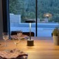 Lampe de table sans fil - LUMISKY - ROBY - Touch en aluminium - Gris foncé - LED