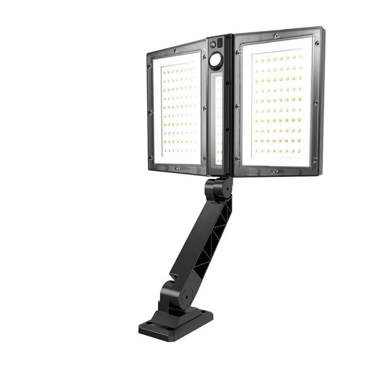 Spot solaire - LUMISKY - CLIPPER BLACK - 37 cm - 2 tetes noir - Détec Spot solaire - LUMISKY - CLIPPER BLACK - 37 cm - 2 tetes noir - Détec