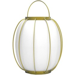 Lampe de table sans fil - LUMISKY - TULUM - H27 cm - Poignée en méta
