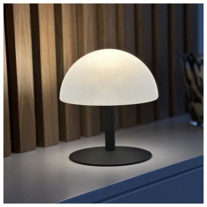 Lampe de table sans fil - LUMISKY - NEPTUNE ROCK - H20 cm- Pied en acier - Gris - LED blanc chaud et blanc Lampe de table sans fil - LUMISKY - NEPTUNE ROCK - H20 cm- Pied en acier - Gris - LED blanc chaud et blanc