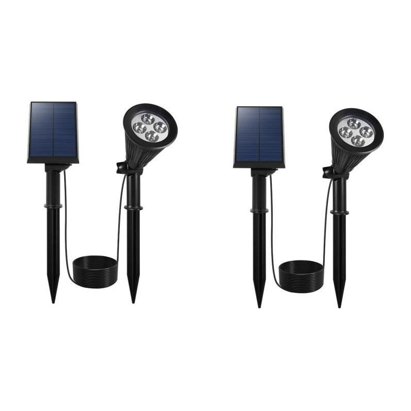 Spot solaire projecteur 2 en 1 a piquer ou a fixer - LUMISKY - SPIKY A Spot solaire projecteur 2 en 1 a piquer ou a fixer - LUMISKY - SPIKY A