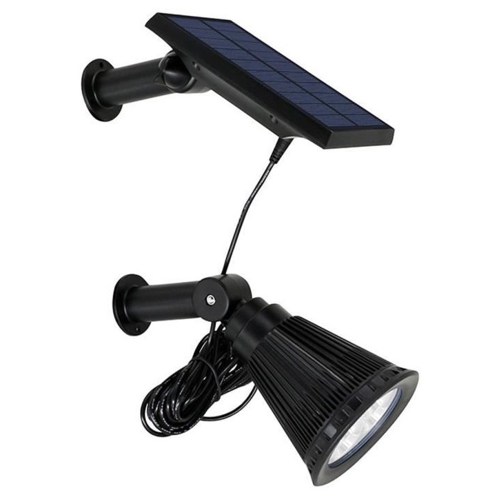 Spot solaire projecteur 2 en 1 a piquer ou a fixer - LUMISKY - SPIKY AWAY W34 - H42 cm - LED blanc Spot solaire projecteur 2 en 1 a piquer ou a fixer - LUMISKY - SPIKY AWAY W34 - H42 cm - LED blanc