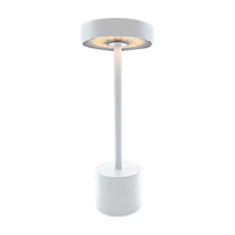 Lampe de table sans fil - LUMISKY - ROBY WHITE - H30 cm - Touch en alu Lampe de table sans fil - LUMISKY - ROBY WHITE - H30 cm - Touch en alu