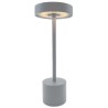 Lampe de table sans fil - LUMISKY - ROBY GREY - H30 cm - Touch en alum