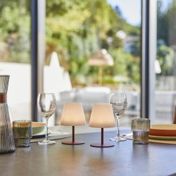 Set de 2 lampes de table sans fil - LUMISKY - TWINS - Terracota - H16