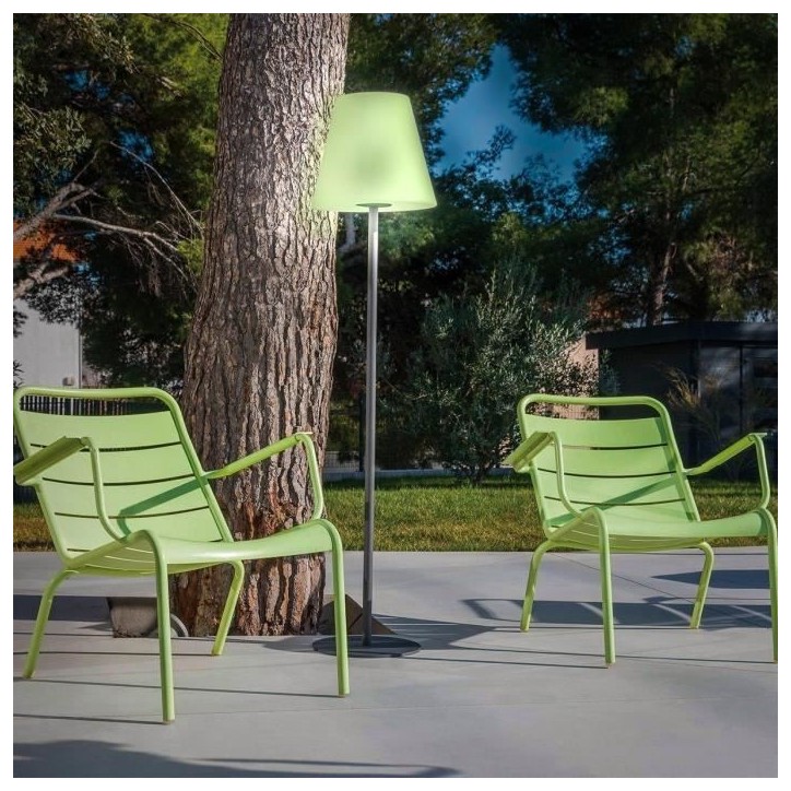 Lampadaire sans fil - LUMISKY - STANDY - H150 cm - Pied metal - LED multicolore dimmable