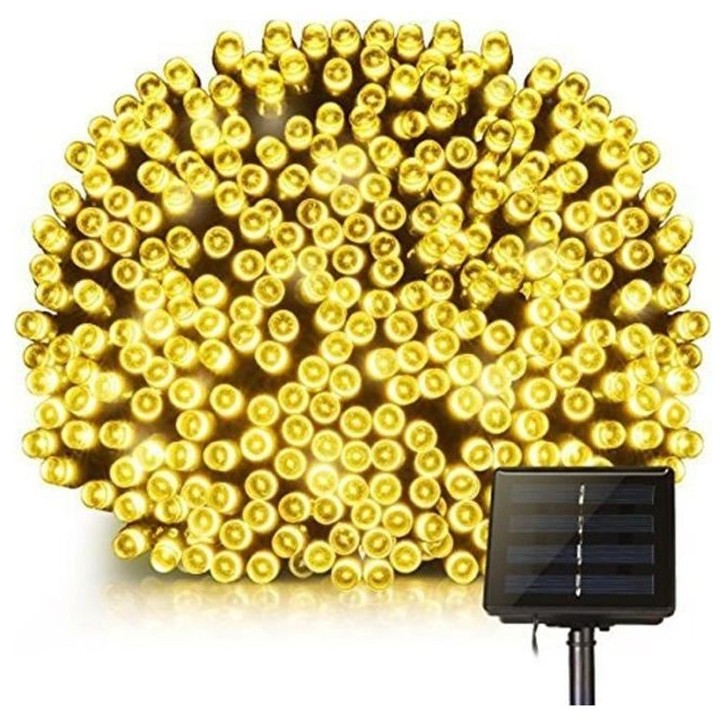 Guirlande lumineuse solaire YOGY WARM - 400 LED blanc chaud - 3,3 m - 8 modes Guirlande lumineuse solaire YOGY WARM - 400 LED blanc chaud - 3,3 m - 8 modes