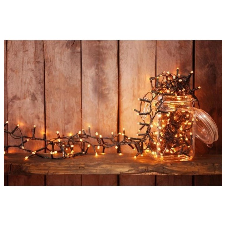 Guirlande lumineuse solaire YOGY WARM - 400 LED blanc chaud - 3,3 m - 8 modes Guirlande lumineuse solaire YOGY WARM - 400 LED blanc chaud - 3,3 m - 8 modes