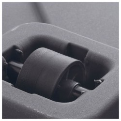 DEROMA Pot de fleurs Cube Cosmo - 38 x h39 cm - Anthracite - A réserv
