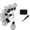 Guirlande solaire cage Keny - LUMIJARDIN - 10 ampoules LED - 3,8 m - E