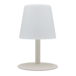 Lampe de table sans fil LED Standy Mini Cream - LUMISKY - Acier creme