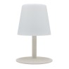 Lampe de table sans fil LED Standy Mini Cream - LUMISKY - Acier creme