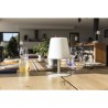 Lampe de table sans fil LED Standy Mini Cream - LUMISKY - Acier creme