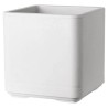 DEROMA Pot de fleurs Cube Cosmo - 38 x h39 cm - Perle - A réserve d'e
