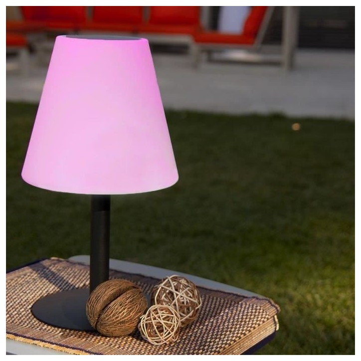 Lampe de table solaire et rechargeable - LUMISKY - STANDY MINI SOLAR RGB - H36 cm - LED multicolore dimmable Lampe de table solaire et rechargeable - LUMISKY - STANDY MINI SOLAR RGB - H36 cm - LED multicolore dimmable