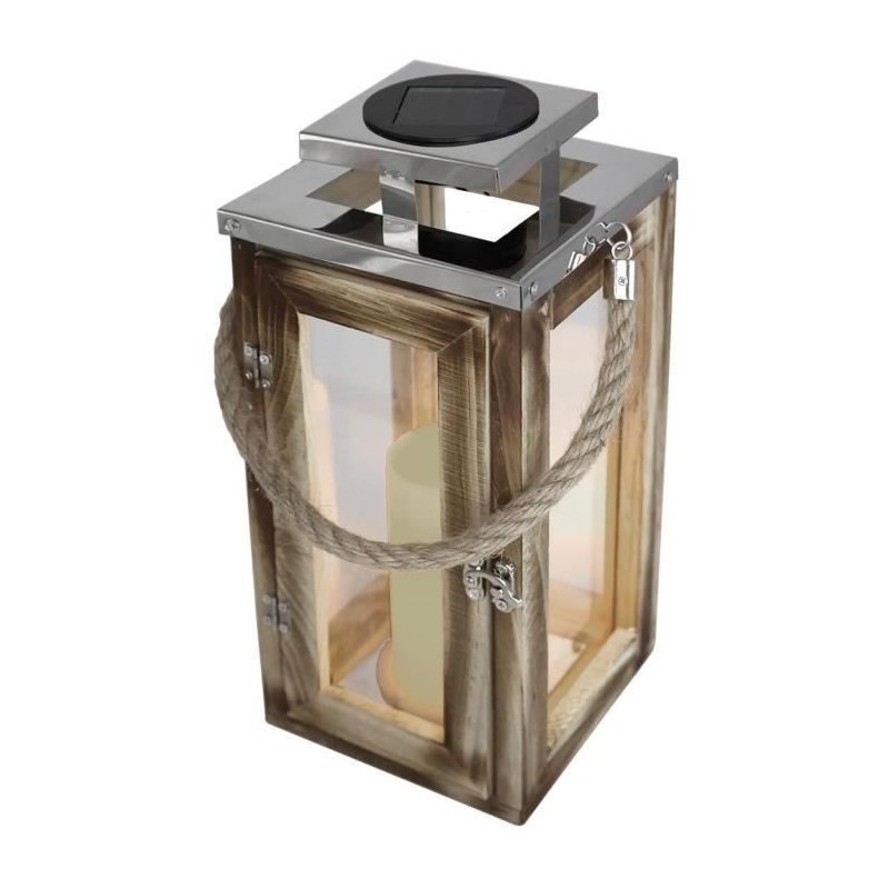 Lanterne solaire - LUMISKY - OAKY - Effet bougie - LED blanc chaud Lanterne solaire - LUMISKY - OAKY - Effet bougie - LED blanc chaud