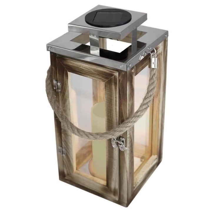 Lanterne solaire - LUMISKY - OAKY - Effet bougie - LED blanc chaud Lanterne solaire - LUMISKY - OAKY - Effet bougie - LED blanc chaud