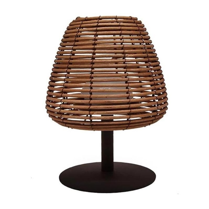 Lampe de table sans fil - LUMISKY - BOHEME - H25 cm - Rotin naturel - Lampe de table sans fil - LUMISKY - BOHEME - H25 cm - Rotin naturel -