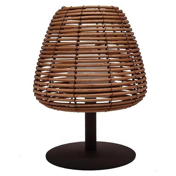 Lampe de table sans fil - LUMISKY - BOHEME - H25 cm - Rotin naturel - LED blanc chaud et blanc Lampe de table sans fil - LUMISKY - BOHEME - H25 cm - Rotin naturel - LED blanc chaud et blanc