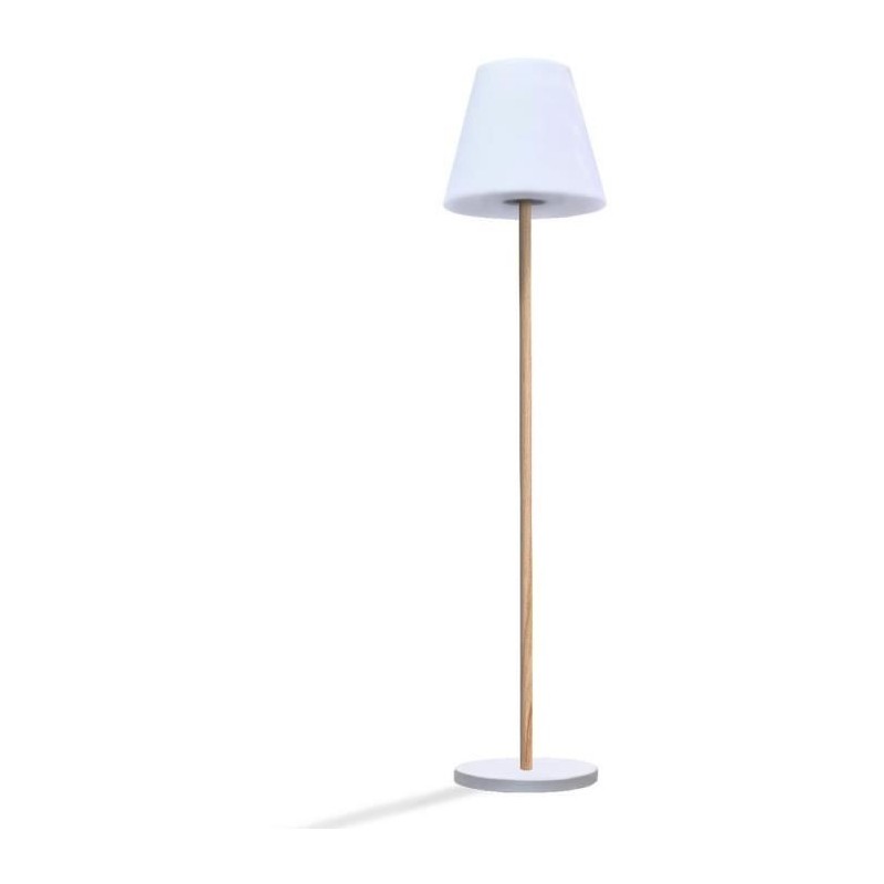 Lampadaire solaire et rechargeable - LUMISKY - STANDY WOOD SOLAR - H15