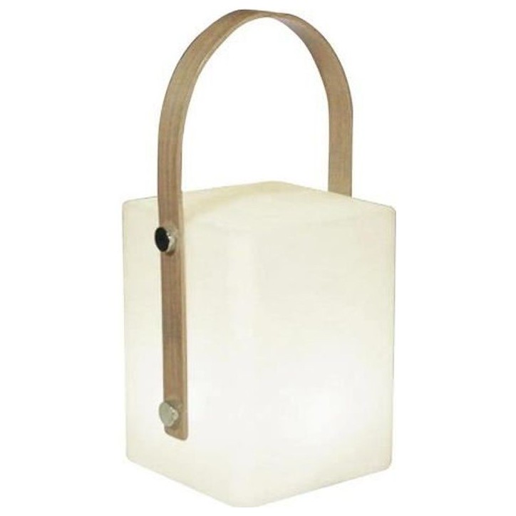TIKY Lanterne sans fil poignée bambou - LED blanc chaud/multicolore dimmable - H27cm TIKY Lanterne sans fil poignée bambou - LED blanc chaud/multicolore dimmable - H27cm