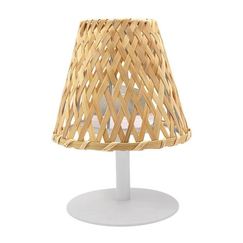 Lampe de table sans fil - LUMISKY - IBIZA - H26 cm - Bambou naturel - Lampe de table sans fil - LUMISKY - IBIZA - H26 cm - Bambou naturel -