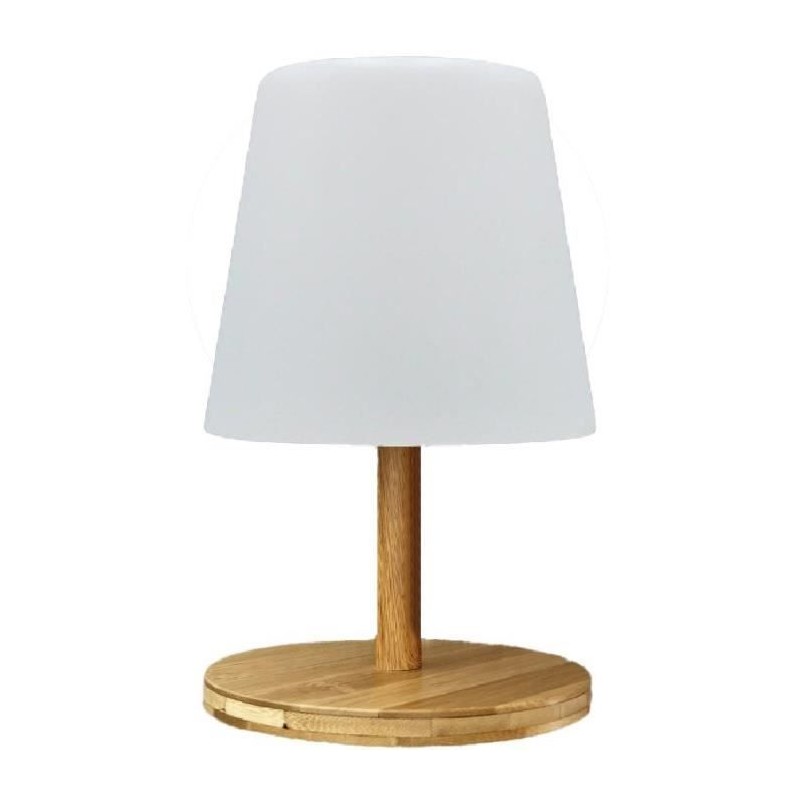 Lampe de table sans fil - LUMISKY - STANDY MINI WOOD - H25 cm - Pied e Lampe de table sans fil - LUMISKY - STANDY MINI WOOD - H25 cm - Pied e