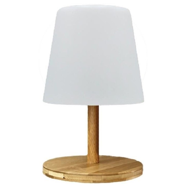 Lampe de table sans fil - LUMISKY - STANDY MINI WOOD - H25 cm - Pied en bambou naturel - LED blanc chaud et blanc Lampe de table sans fil - LUMISKY - STANDY MINI WOOD - H25 cm - Pied en bambou naturel - LED blanc chaud et blanc