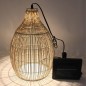 Suspension solaire - LUMISKY - HOLIDAY - H42 cm - Boheme naturel style vannerie tressée - LED blanc chaud Suspension solaire - LUMISKY - HOLIDAY - H42 cm - Boheme naturel style vannerie tressée - LED blanc chaud